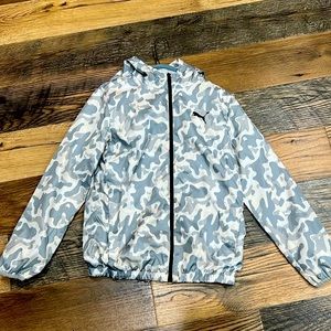 Puma Boys Camouflage Wind Breaker with Mesh Lining Size L (14-16)